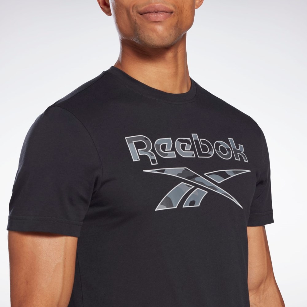 Reebok Reebok Identity Big Logo T-Shirt Black | HE8176