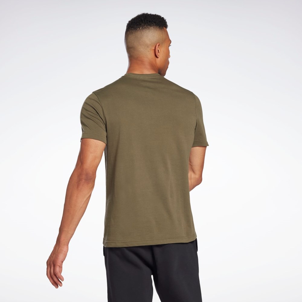 Reebok Reebok Identity Big Logo T-Shirt Army Green | HE8177