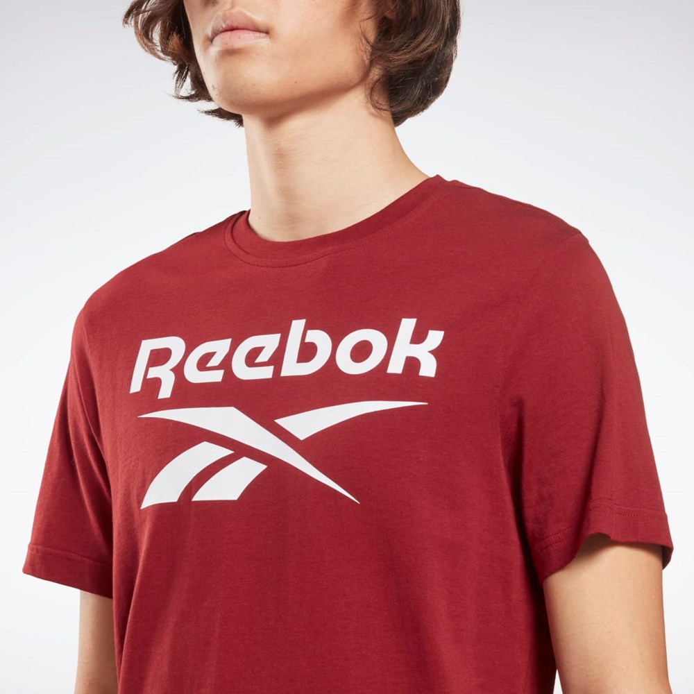 Reebok Reebok Identity Big Logo T-Shirt Classic Burgundy | HF0771