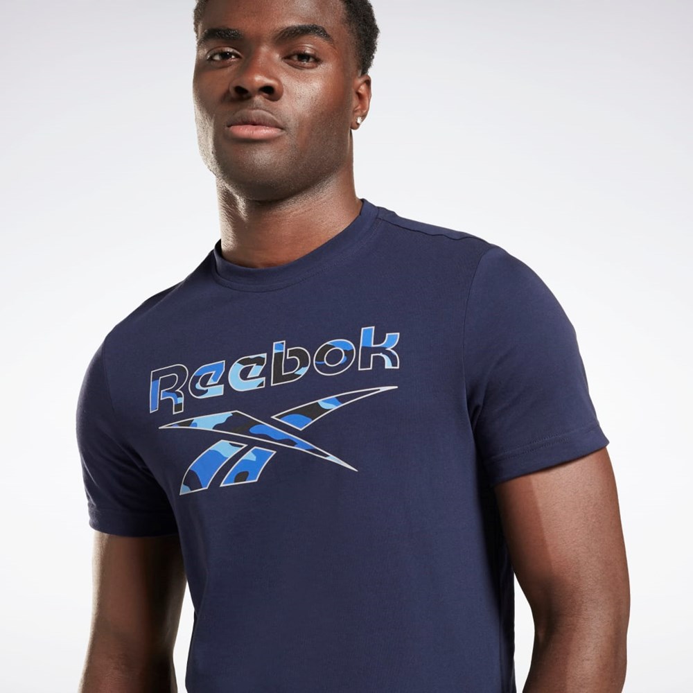 Reebok Reebok Identity Big Logo T-Shirt Vector Navy | HG1382