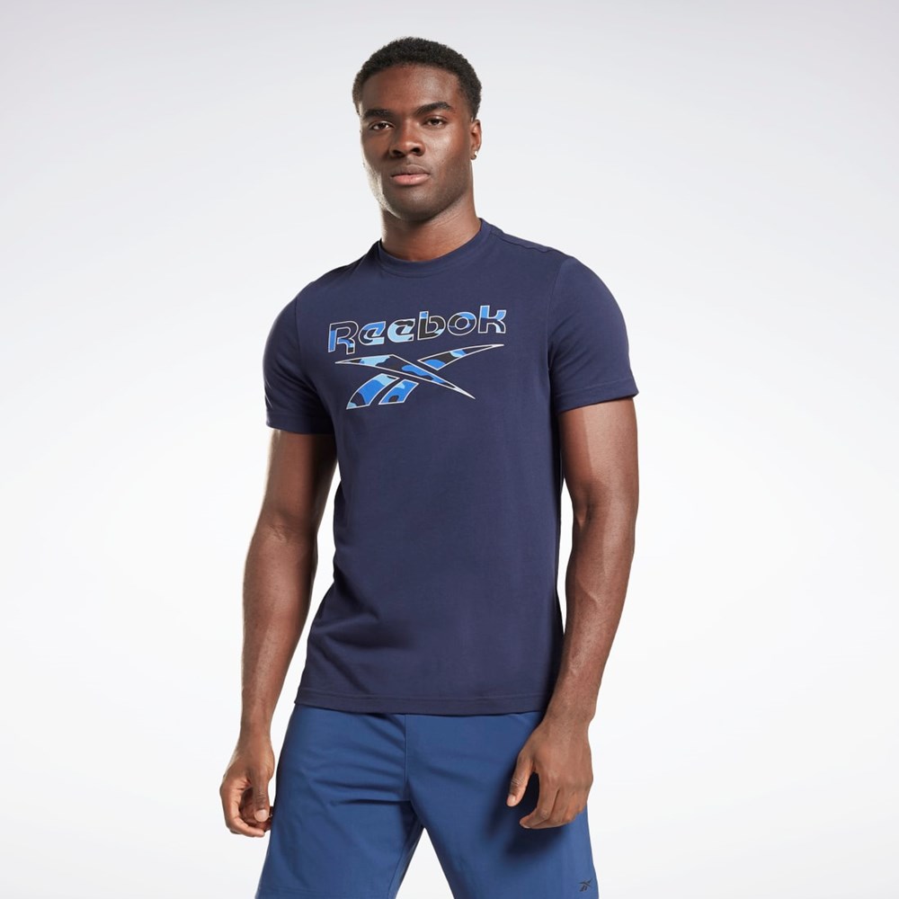 Reebok Reebok Identity Big Logo T-Shirt Vector Navy | HG1382