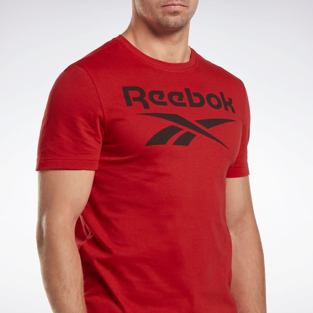 Reebok Reebok Identity Big Logo T-Shirt Vector Red | HI0653