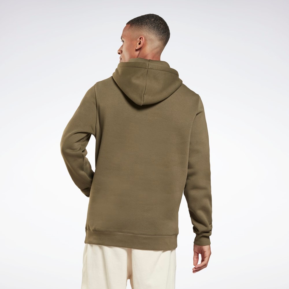 Reebok Reebok Identity Fleece Hoodie Army Green | H60068