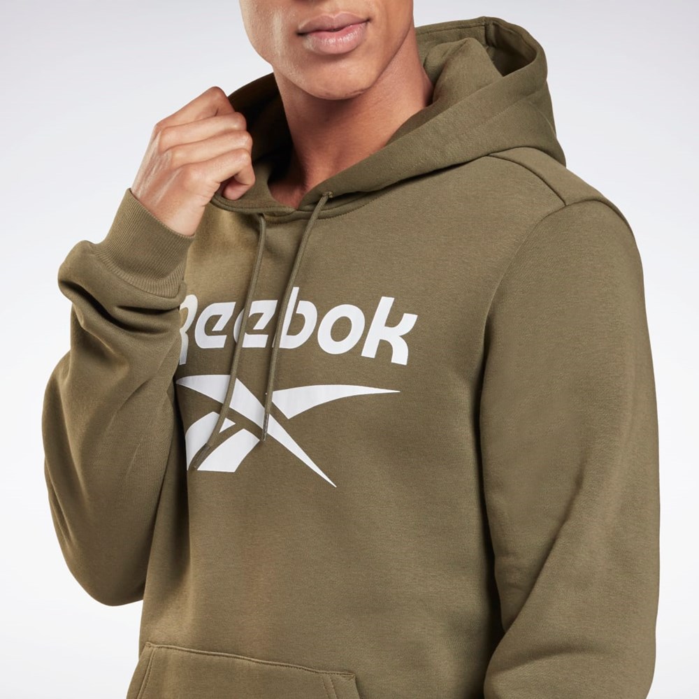 Reebok Reebok Identity Fleece Hoodie Army Green | H60068