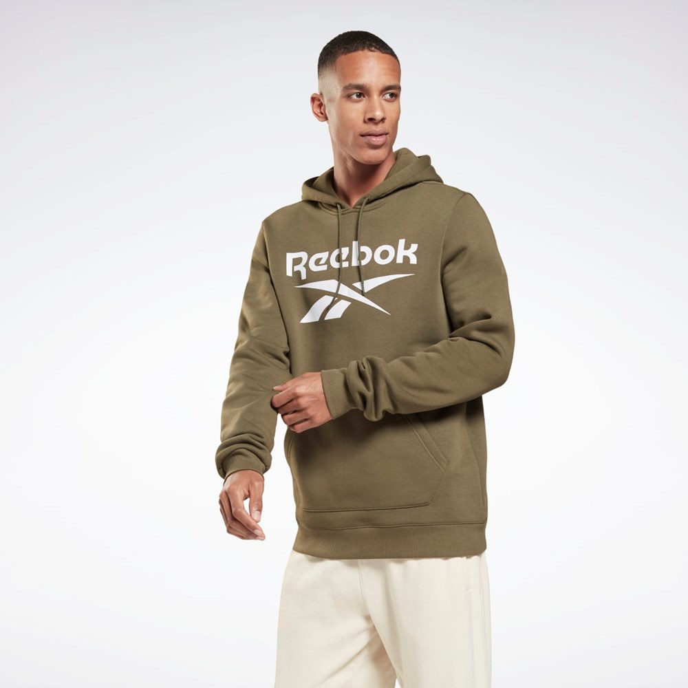 Reebok Reebok Identity Fleece Hoodie Army Green | H60068