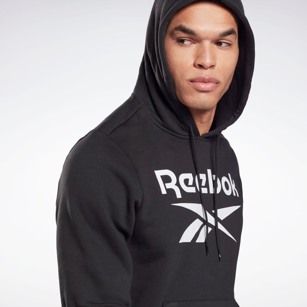 Reebok Reebok Identity Fleece Hoodie Black / White | GR1658