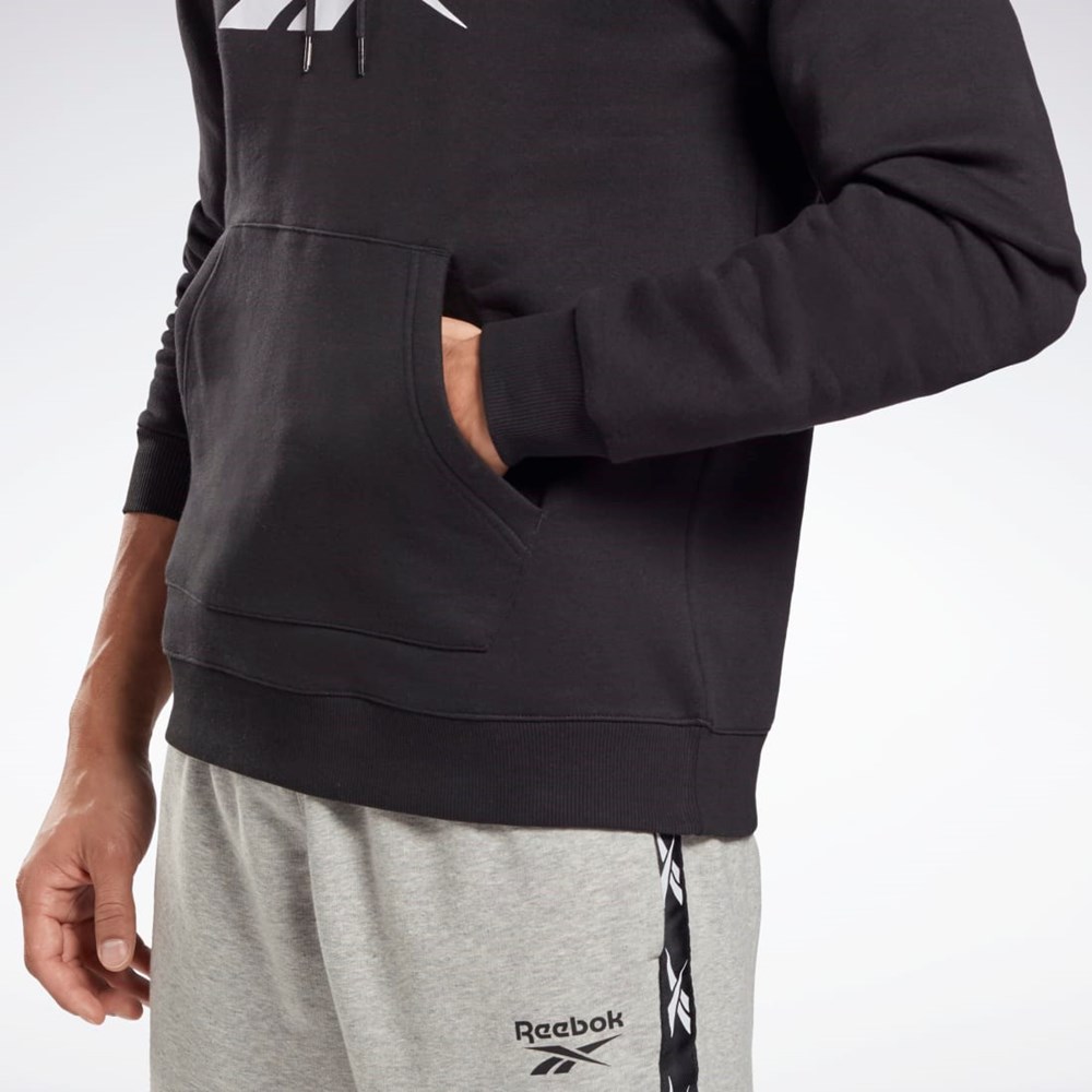 Reebok Reebok Identity Fleece Hoodie Black / White | GR1658