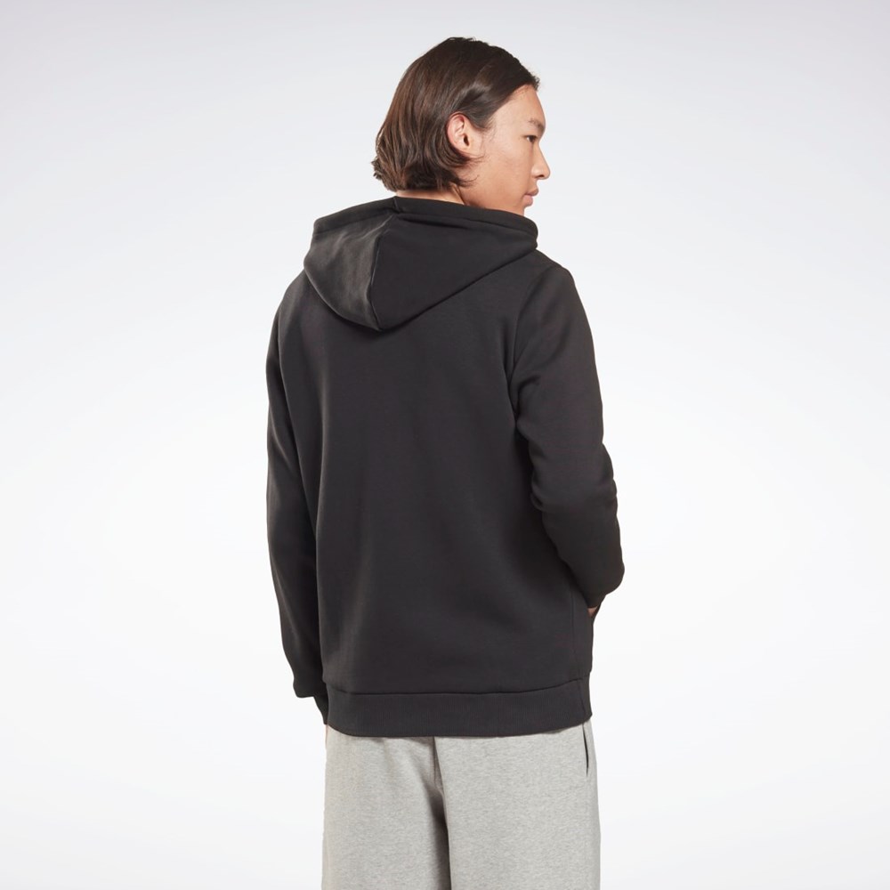 Reebok Reebok Identity Fleece Zip-Up Hoodie Black | HG4450