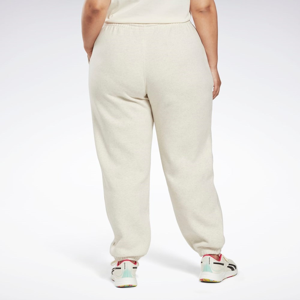 Reebok Reebok Identity Logo Fleece Joggers (Plus Size) Classic White Mel | HM3903