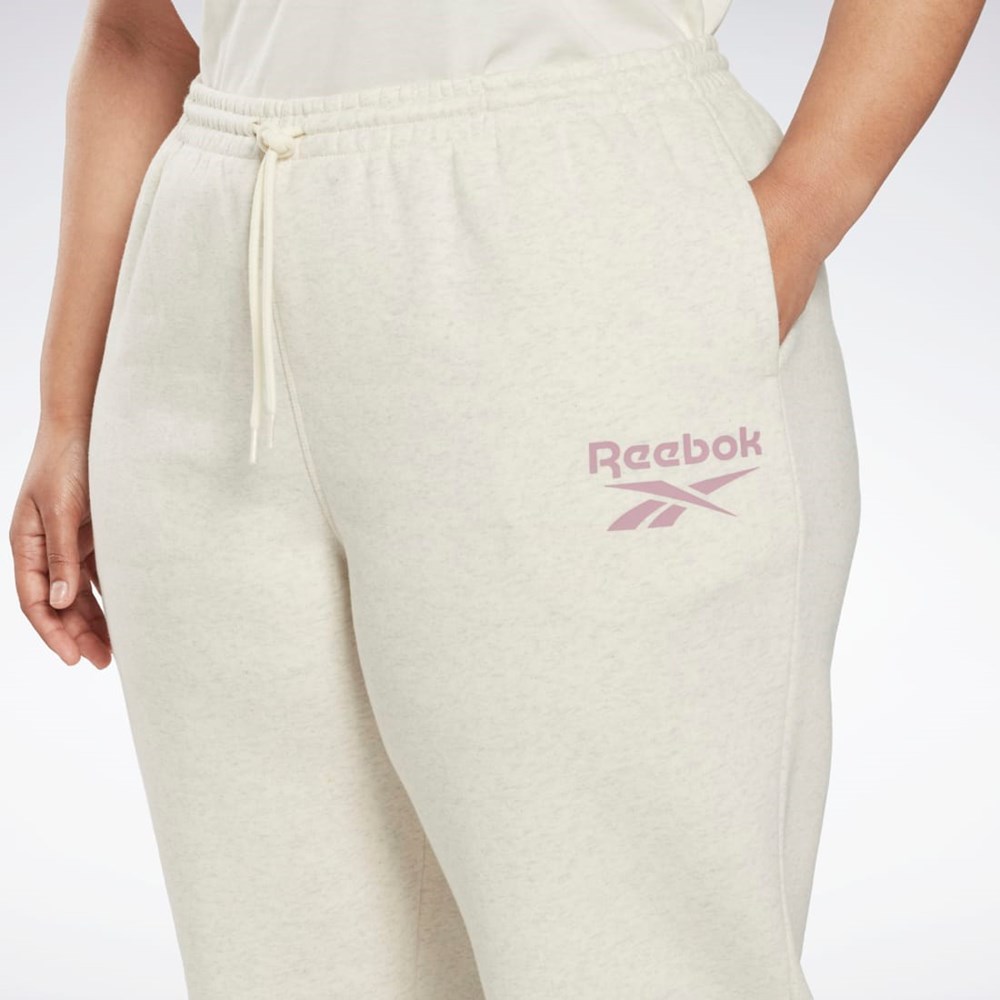 Reebok Reebok Identity Logo Fleece Joggers (Plus Size) Classic White Mel | HM3903