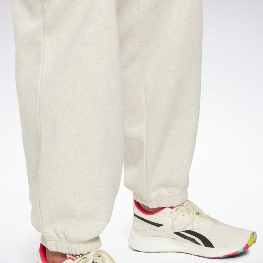 Reebok Reebok Identity Logo Fleece Joggers (Plus Size) Classic White Mel | HM3903