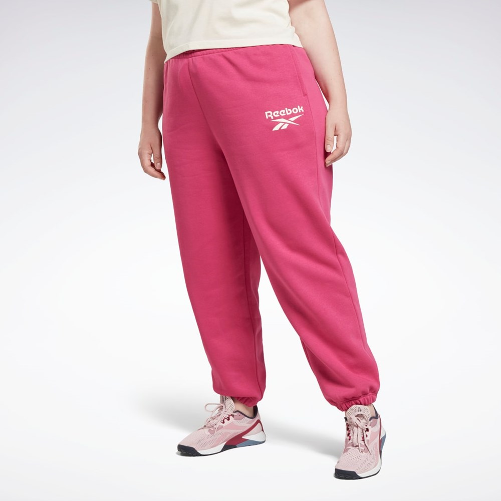 Reebok Reebok Identity Logo Fleece Joggers (Plus Size) Semi Proud Pink | HN4368