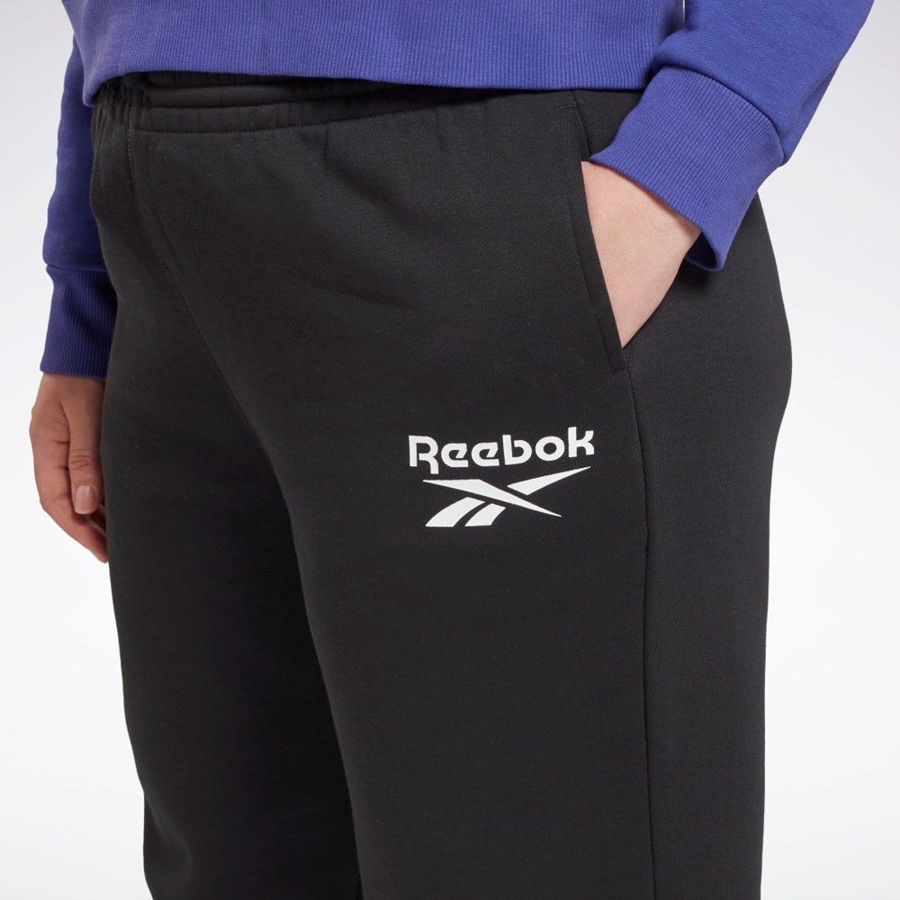 Reebok Reebok Identity Logo Fleece Joggers (Plus Size) Black | HN4370