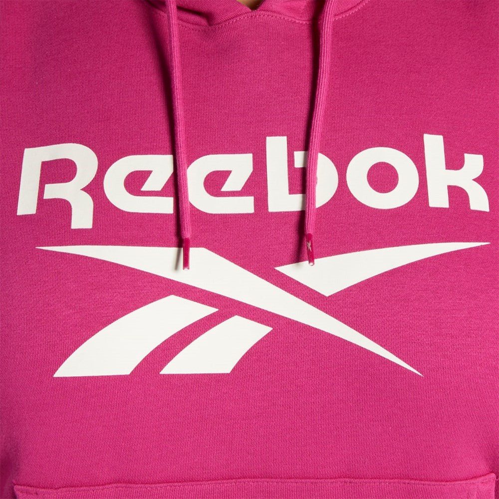 Reebok Reebok Identity Logo Fleece Pullover Hoodie (Plus Size) Semi Proud Pink | HS0048