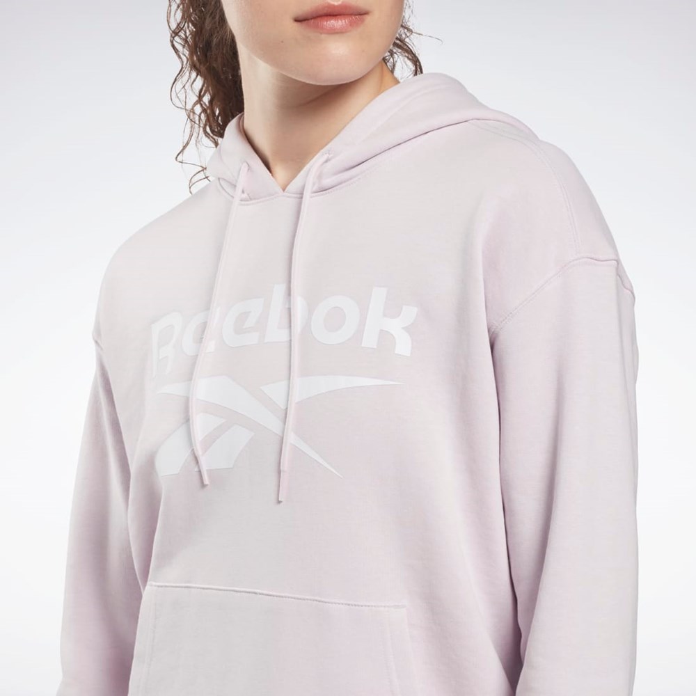 Reebok Reebok Identity Logo French Terry Hoodie Quartz Glow | HE5403