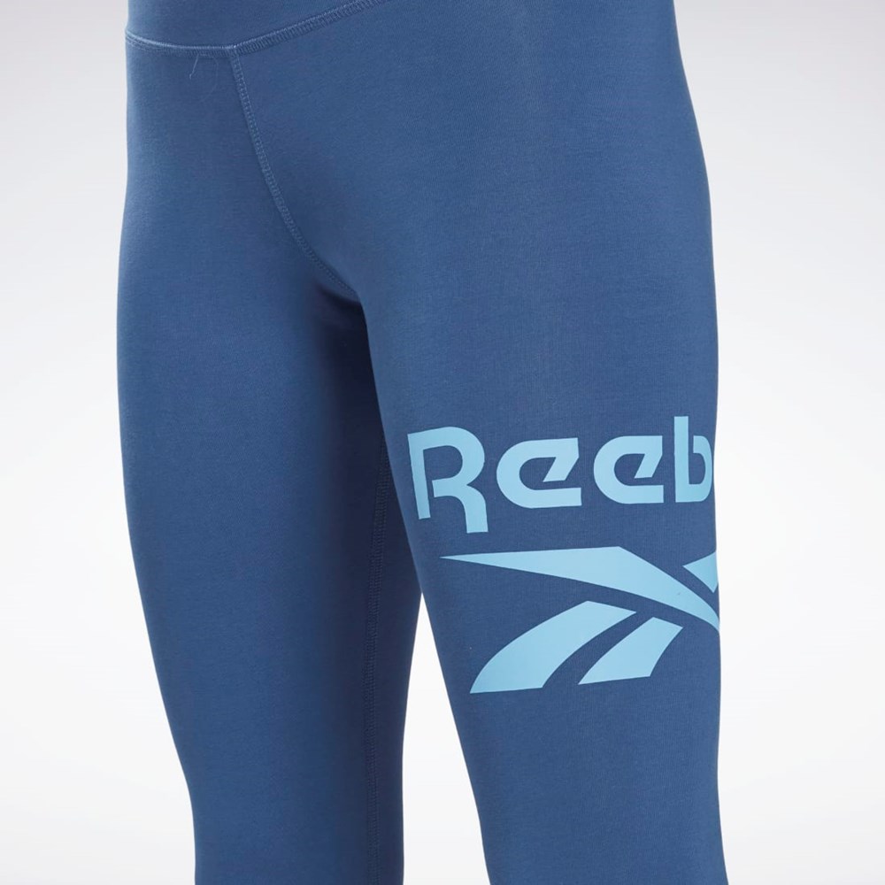 Reebok Reebok Identity Logo Leggings Batik Blue | HB2279