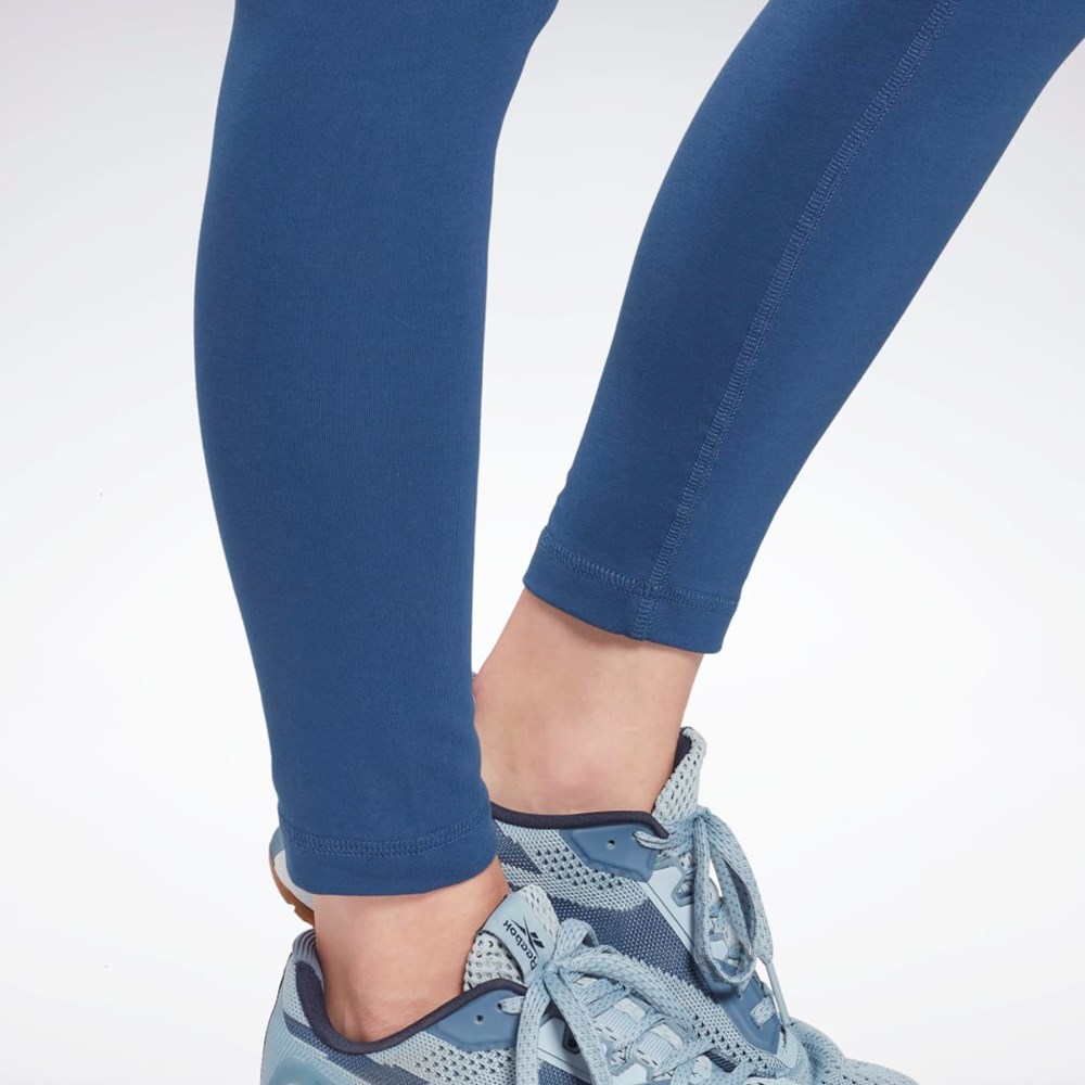 Reebok Reebok Identity Logo Leggings Batik Blue | HB2279