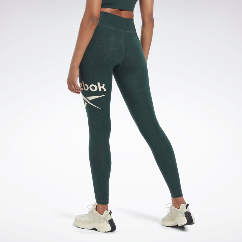 Reebok Reebok Identity Logo Leggings Forest Green Mel | HJ9959