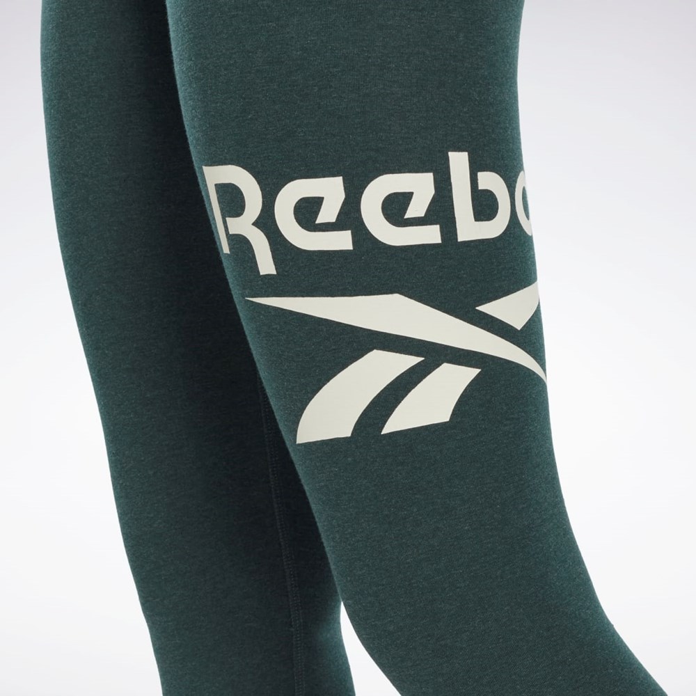 Reebok Reebok Identity Logo Leggings Forest Green Mel | HJ9959