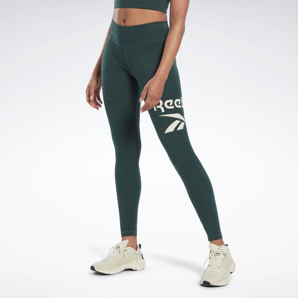 Reebok Reebok Identity Logo Leggings Forest Green Mel | HJ9959