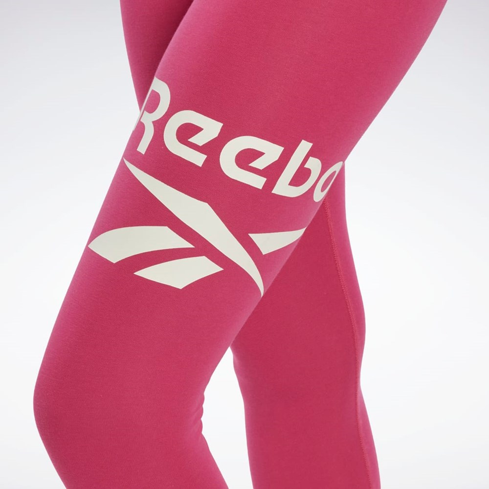 Reebok Reebok Identity Logo Leggings Semi Proud Pink | HK6818