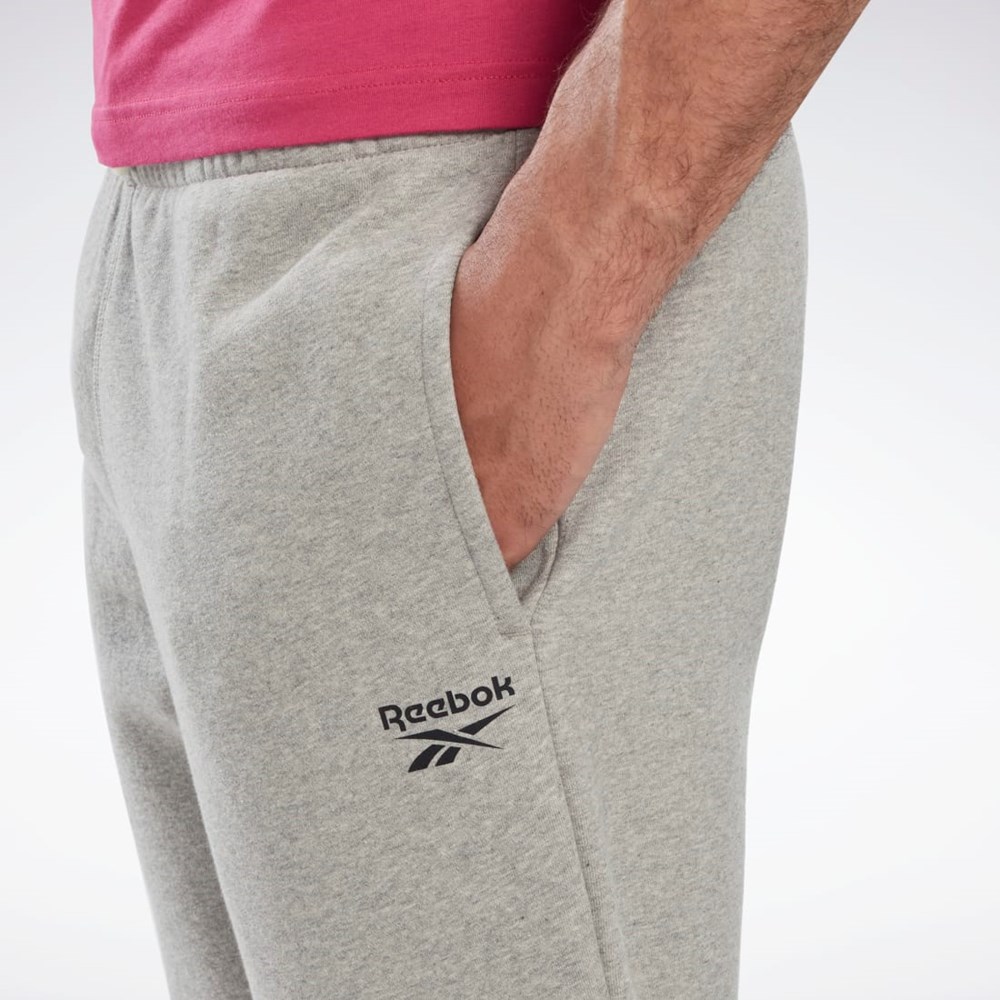 Reebok Reebok Identity Open Hem Pants Medium Grey Heather | HS7119