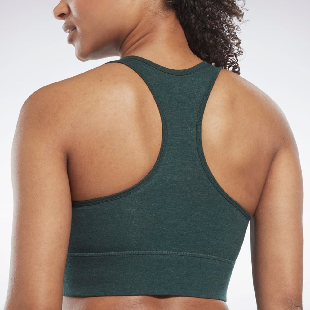 Reebok Reebok Identity Sports Bra Forest Green Mel | HJ9957