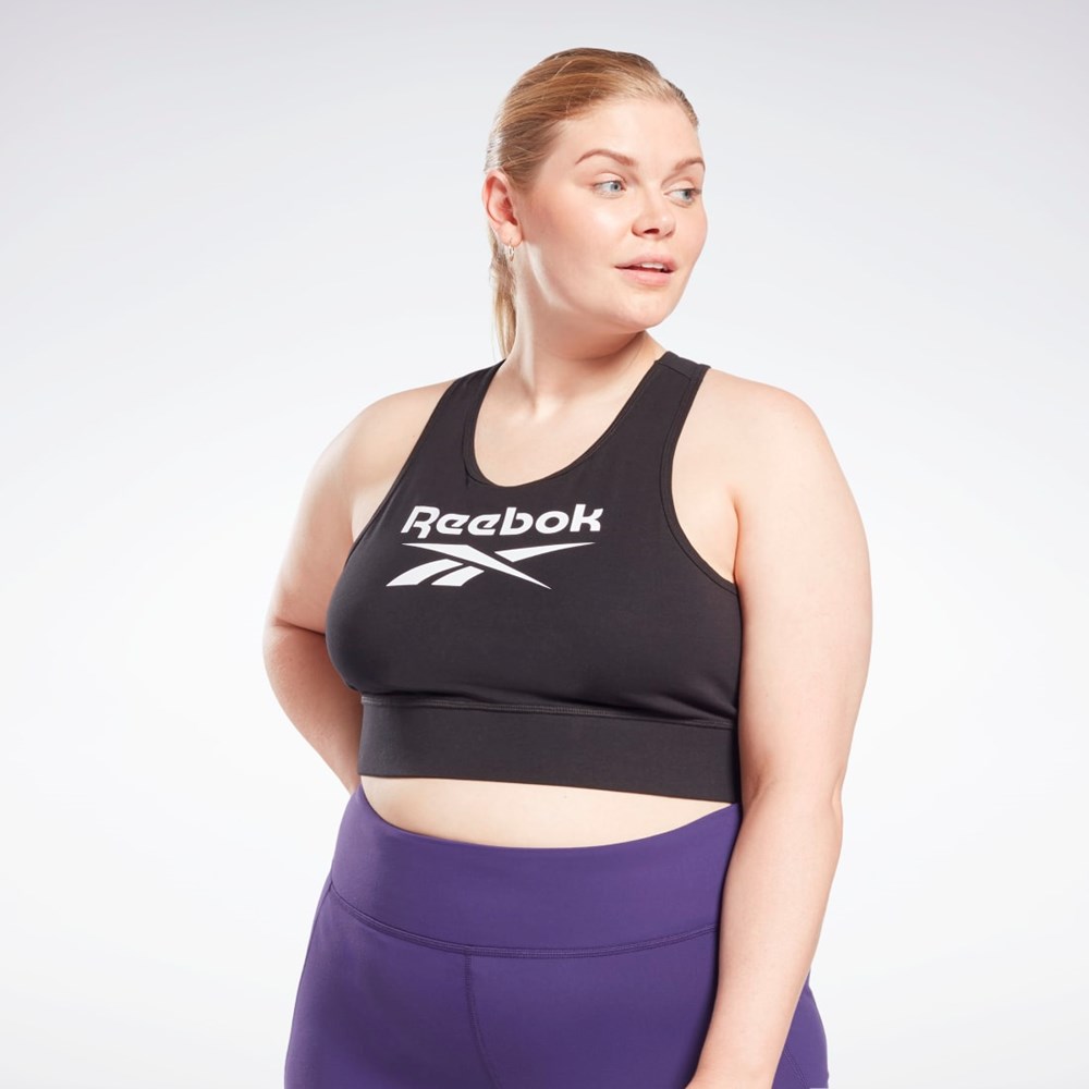 Reebok Reebok Identity Sports Bra (Plus Size) Black | GM5116