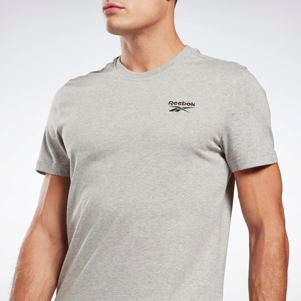 Reebok Reebok Identity T-Shirt Medium Grey Heather | GJ0640