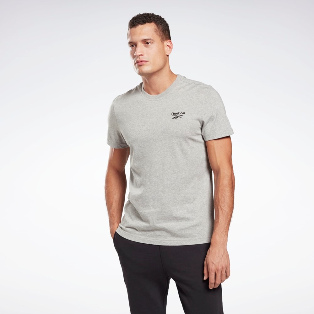 Reebok Reebok Identity T-Shirt Medium Grey Heather | GJ0640