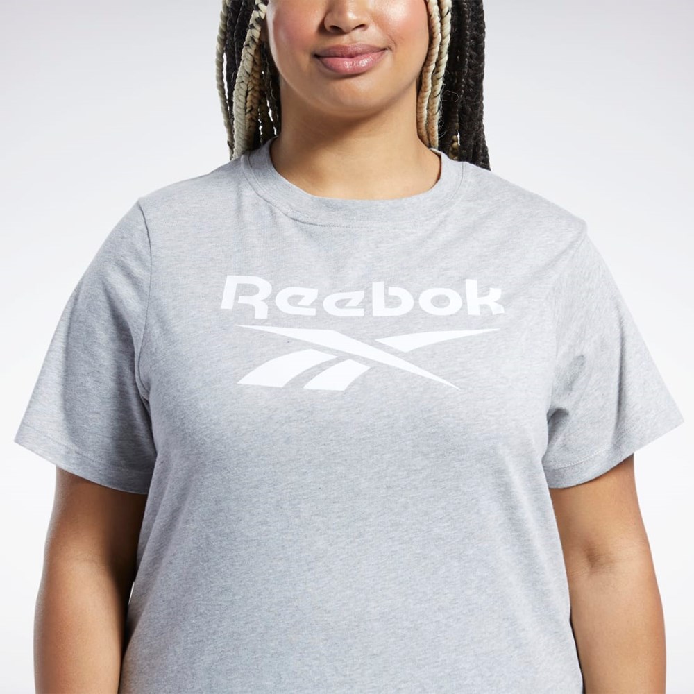 Reebok Reebok Identity T-Shirt (Plus Size) Medium Grey Heather | H62526