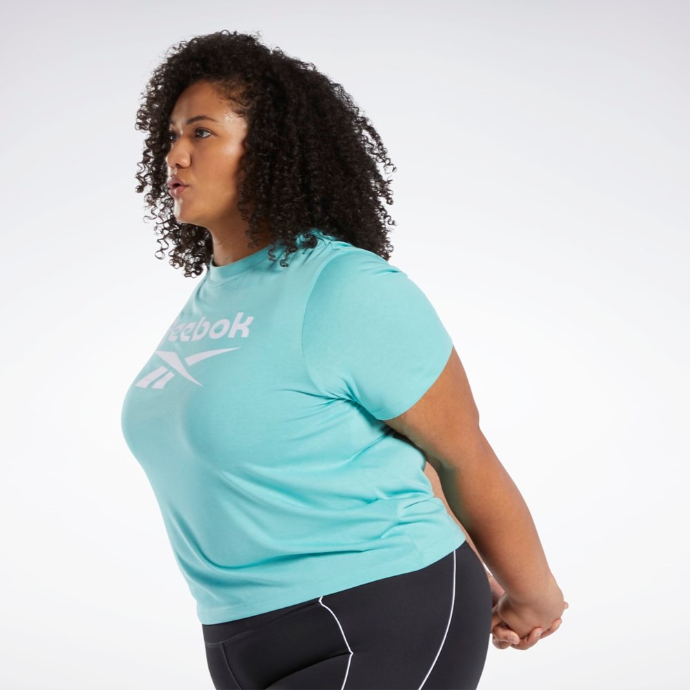 Reebok Reebok Identity T-Shirt (Plus Size) Semi Classic Teal | HS0054