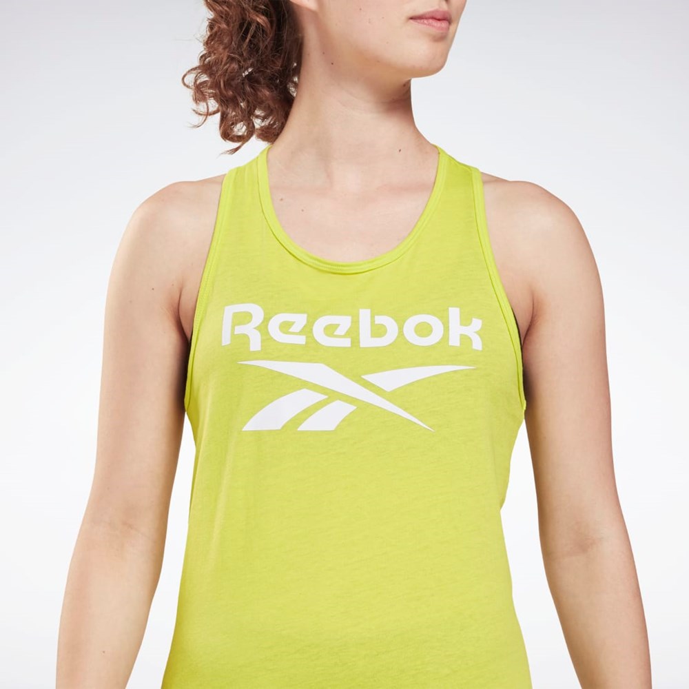 Reebok Reebok Identity Tank Top Acid Yellow | GR9399