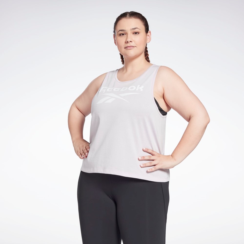 Reebok Reebok Identity Tank Top (Plus Size) Quartz Glow | H62518