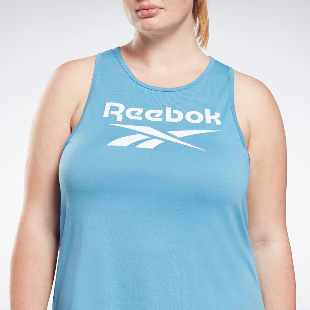 Reebok Reebok Identity Tank Top (Plus Size) Essential Blue | HB6422