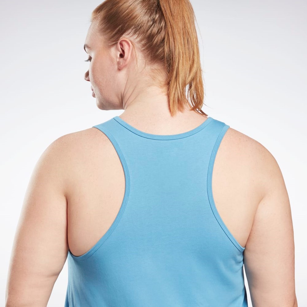 Reebok Reebok Identity Tank Top (Plus Size) Essential Blue | HB6422