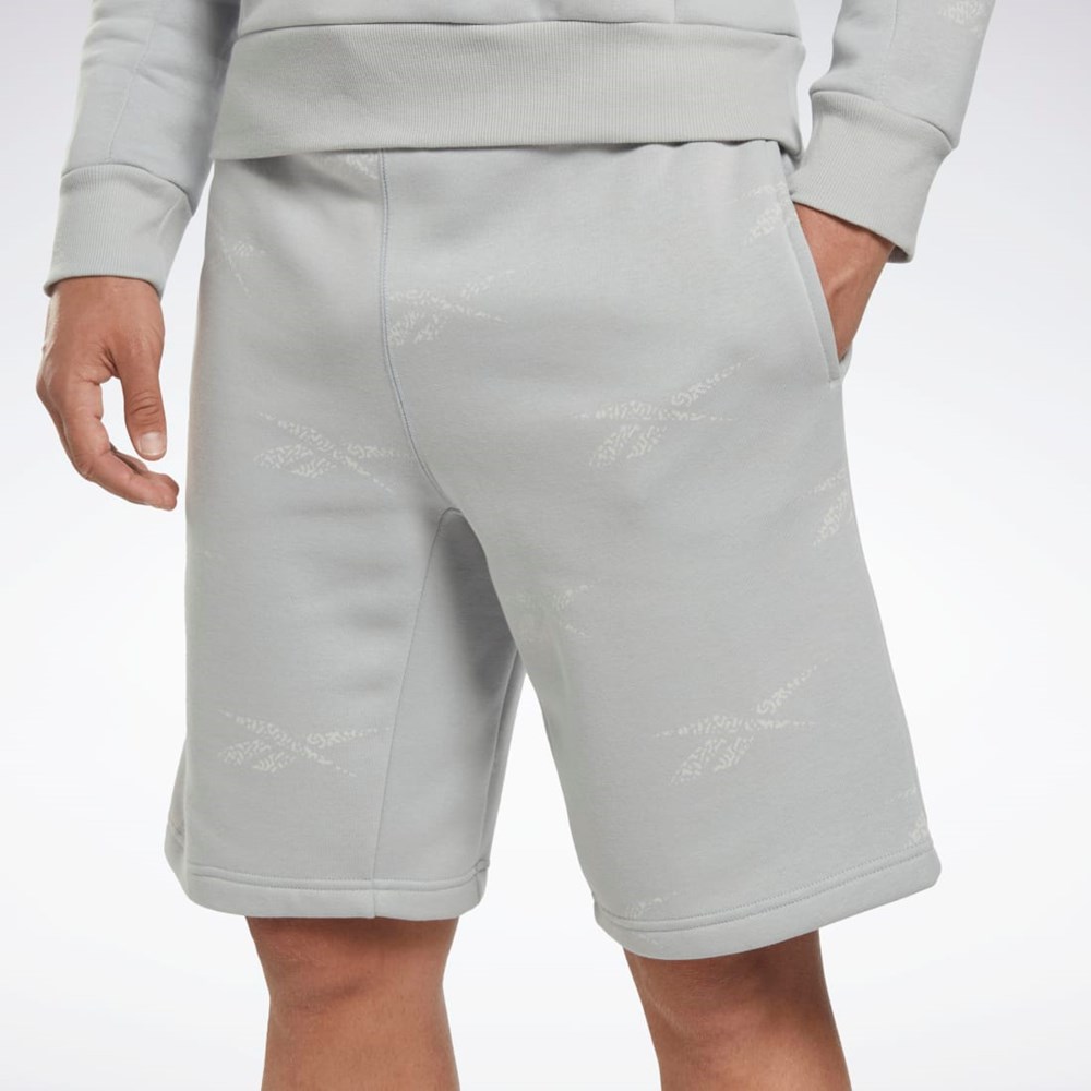 Reebok Reebok Identity Vector Fleece Shorts Pure Grey 3 | HN6885