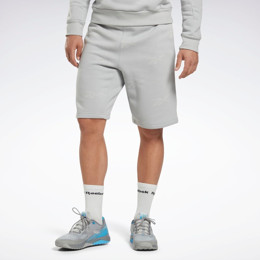 Reebok Reebok Identity Vector Fleece Shorts Pure Grey 3 | HN6885