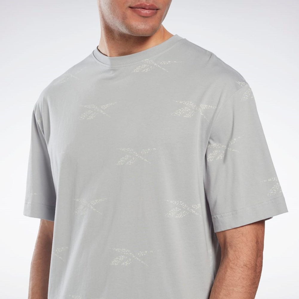 Reebok Reebok Identity Vector T-Shirt Pure Grey 3 | HN6886