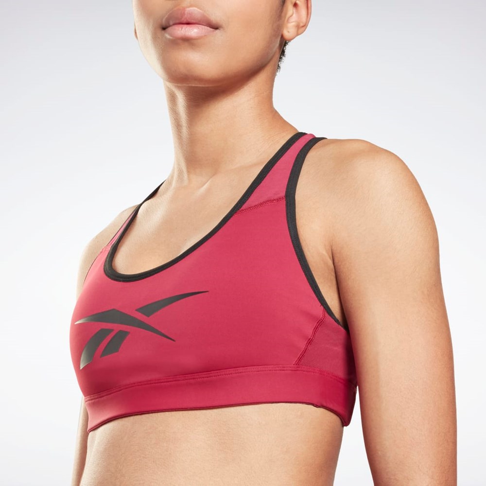 Reebok Reebok Lux Racer Vector Sports Bra Punch Berry | GU3251