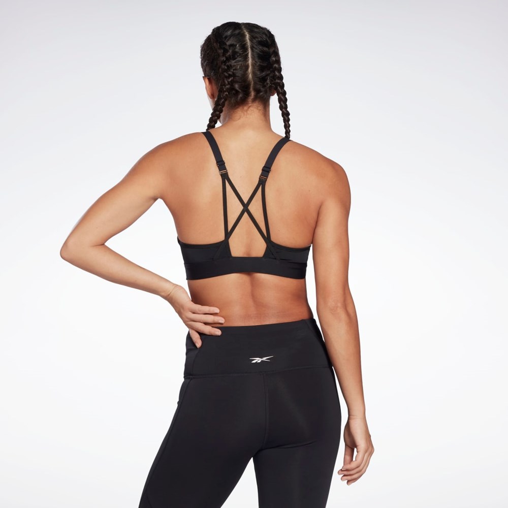 Reebok Reebok Lux Strappy Sports Bra Black | H51841