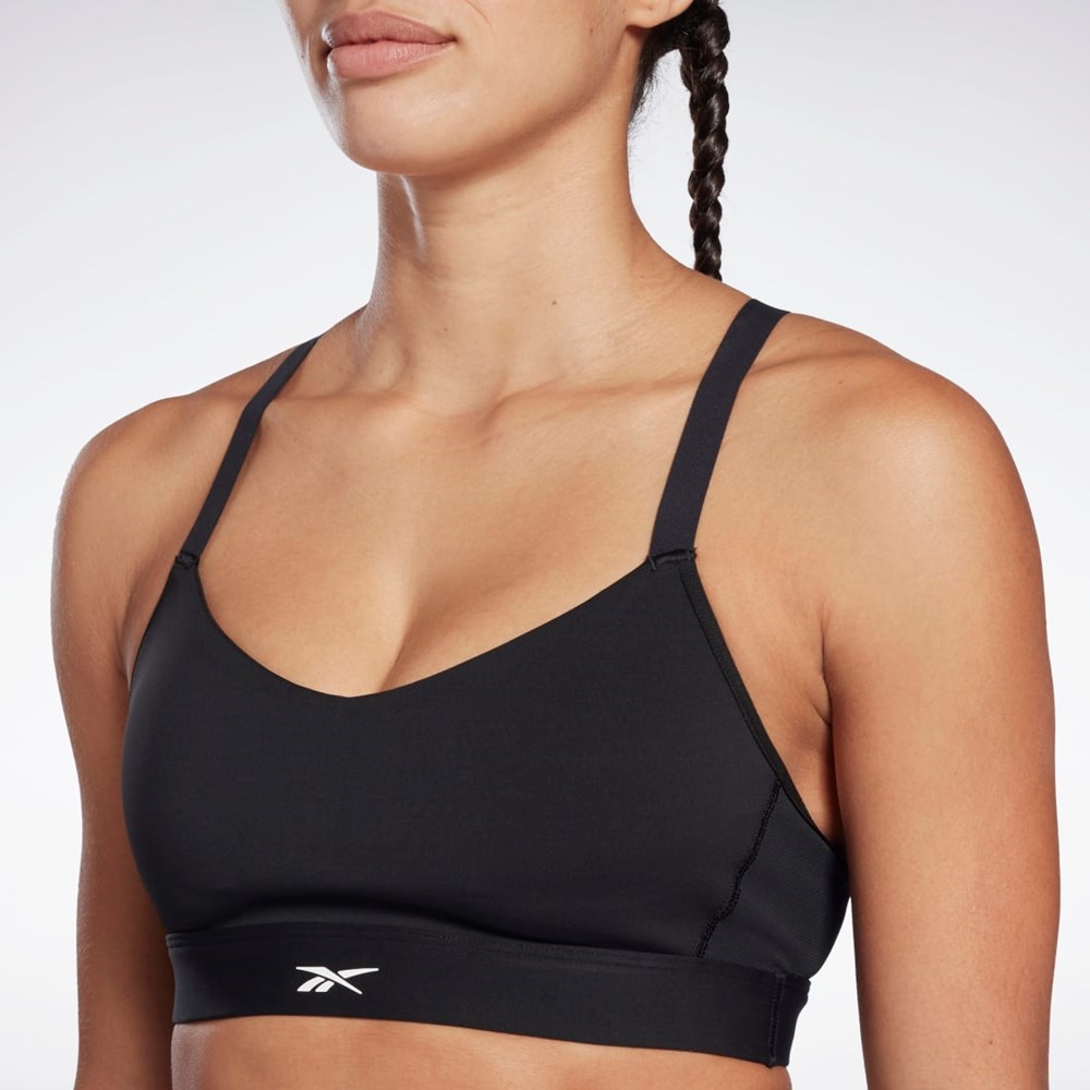 Reebok Reebok Lux Strappy Sports Bra Black | H51841