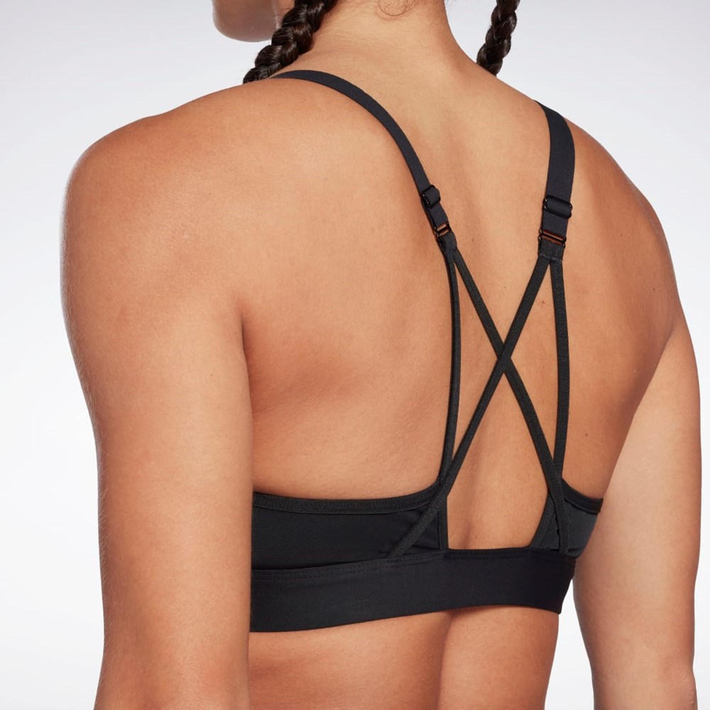 Reebok Reebok Lux Strappy Sports Bra Black | H51841