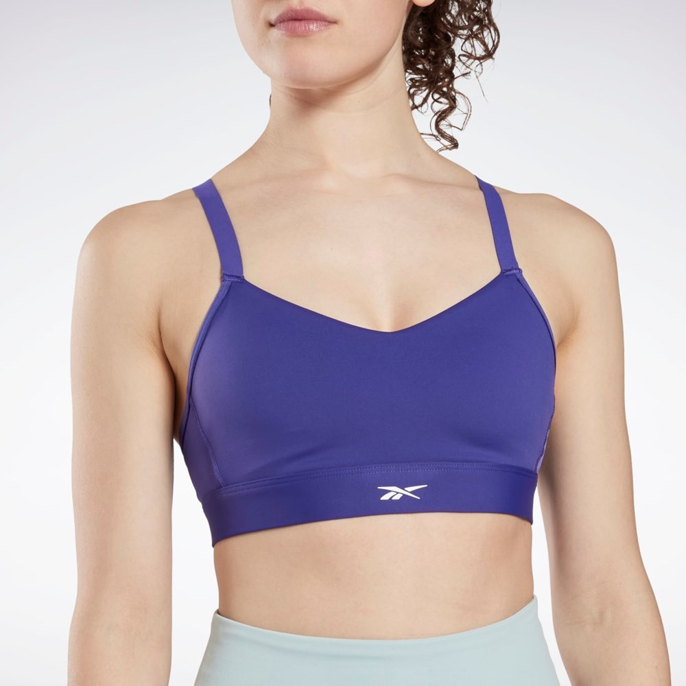 Reebok Reebok Lux Strappy Sports Bra Bold Purple | HN7674