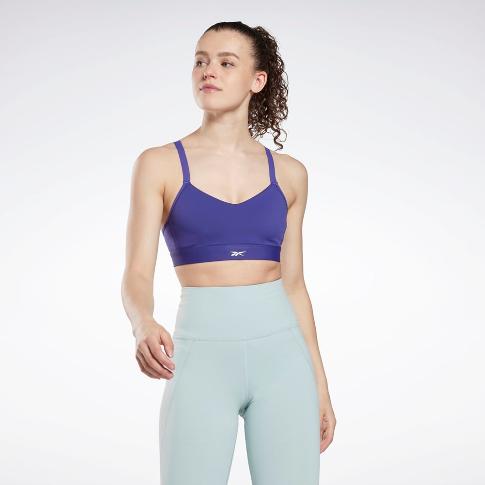 Reebok Reebok Lux Strappy Sports Bra Bold Purple | HN7674