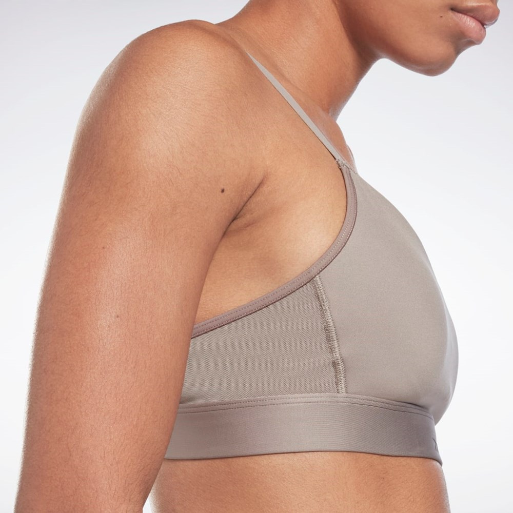 Reebok Reebok Lux Strappy Sports Bra Boulder Grey | H51840