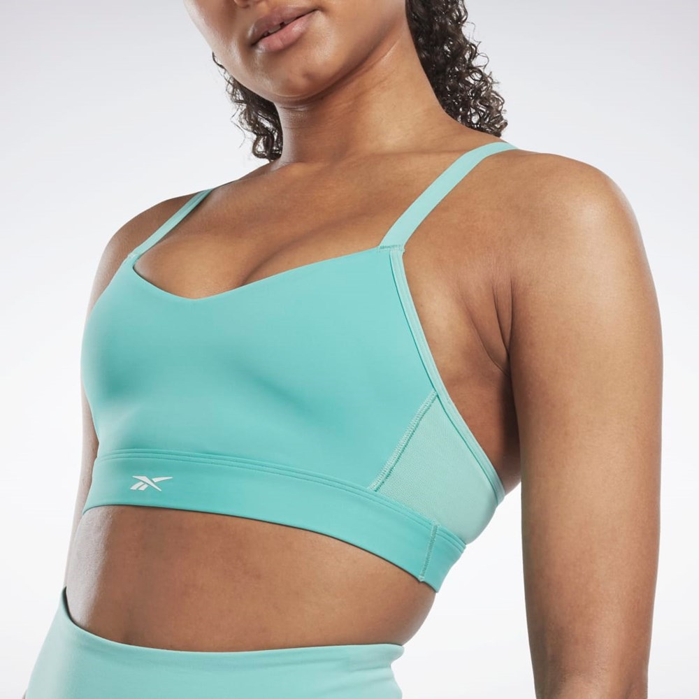 Reebok Reebok Lux Strappy Sports Bra Semi Classic Teal | HN7675