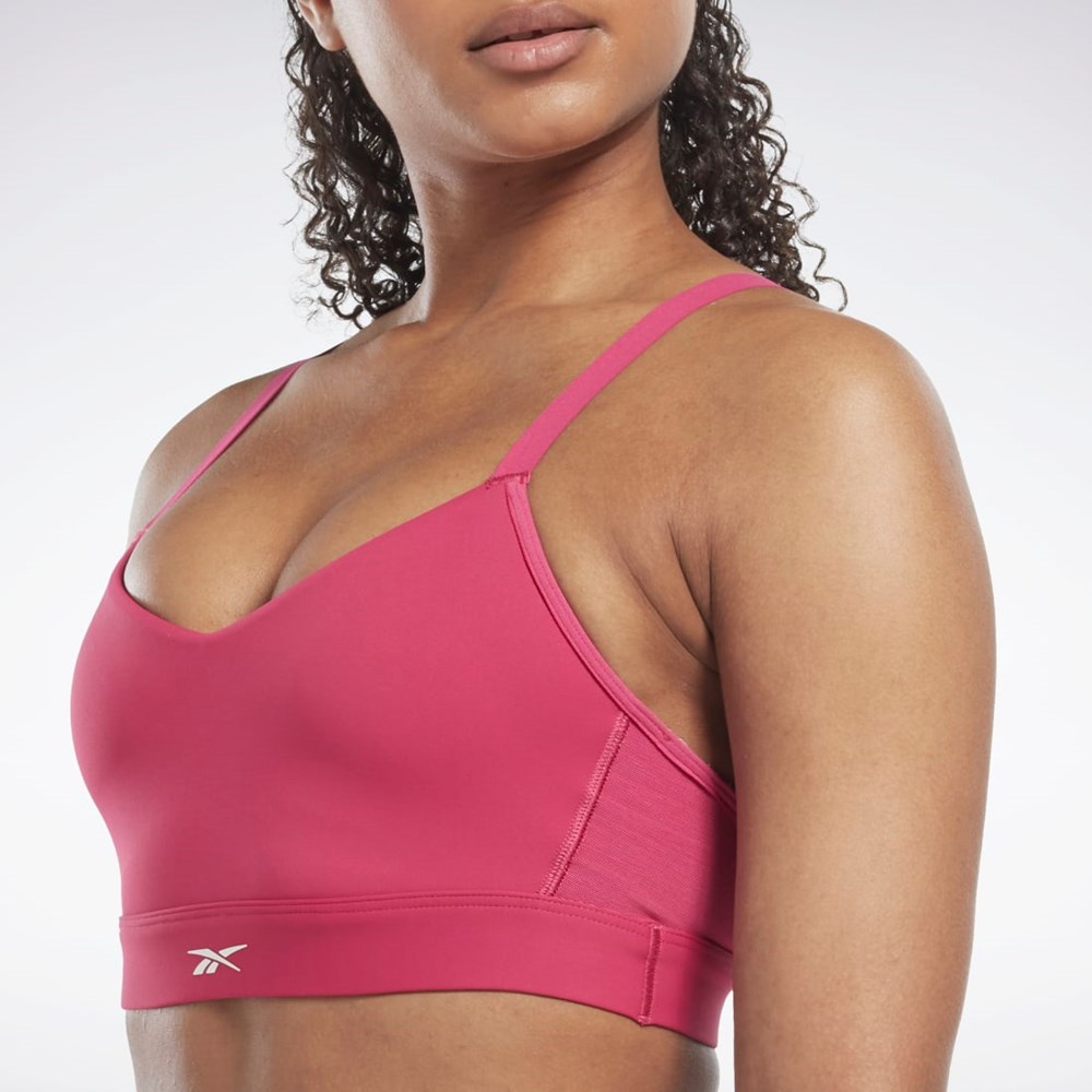 Reebok Reebok Lux Strappy Sports Bra Semi Proud Pink | HN7676