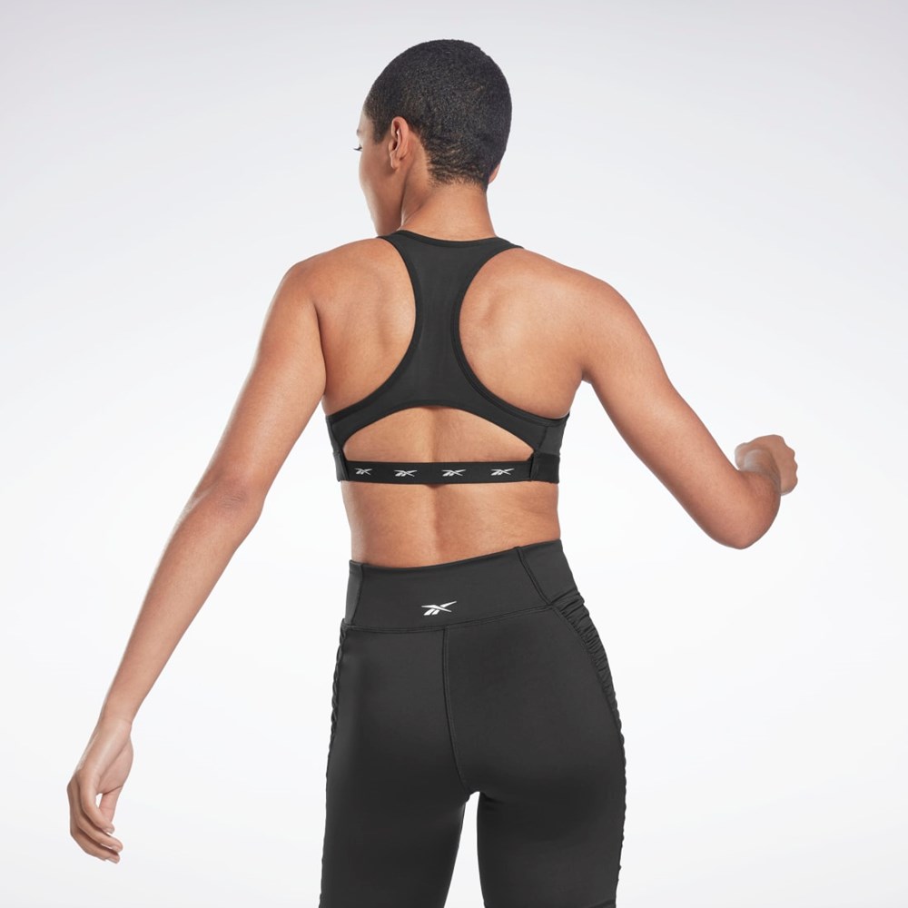 Reebok Reebok Lux Vector Racer Sports Bra Black | H51844