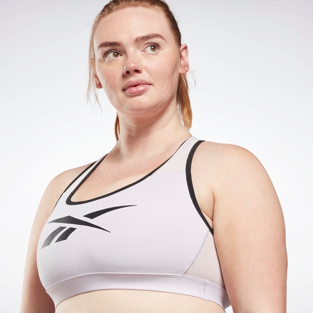 Reebok Reebok Lux Vector Racer Sports Bra (Plus Size) Quartz Glow | H64900